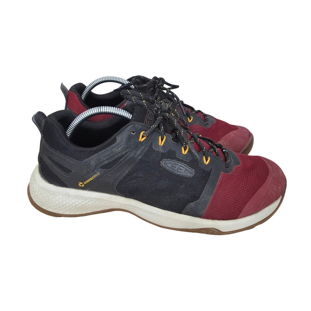 Keen Explore Vent Hiking Shoes Mens 11 Merlot Black Hiking Hiker Trail Sneakers